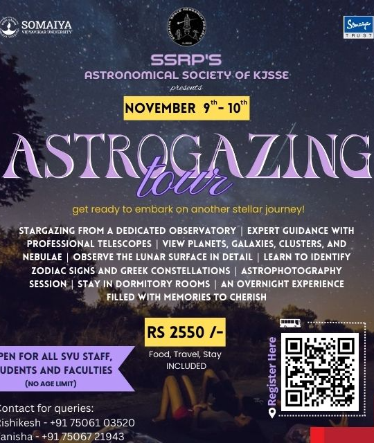 2024-11-09 14:00:00 K J Somaiya College of Engineering AstroGazing 2.0