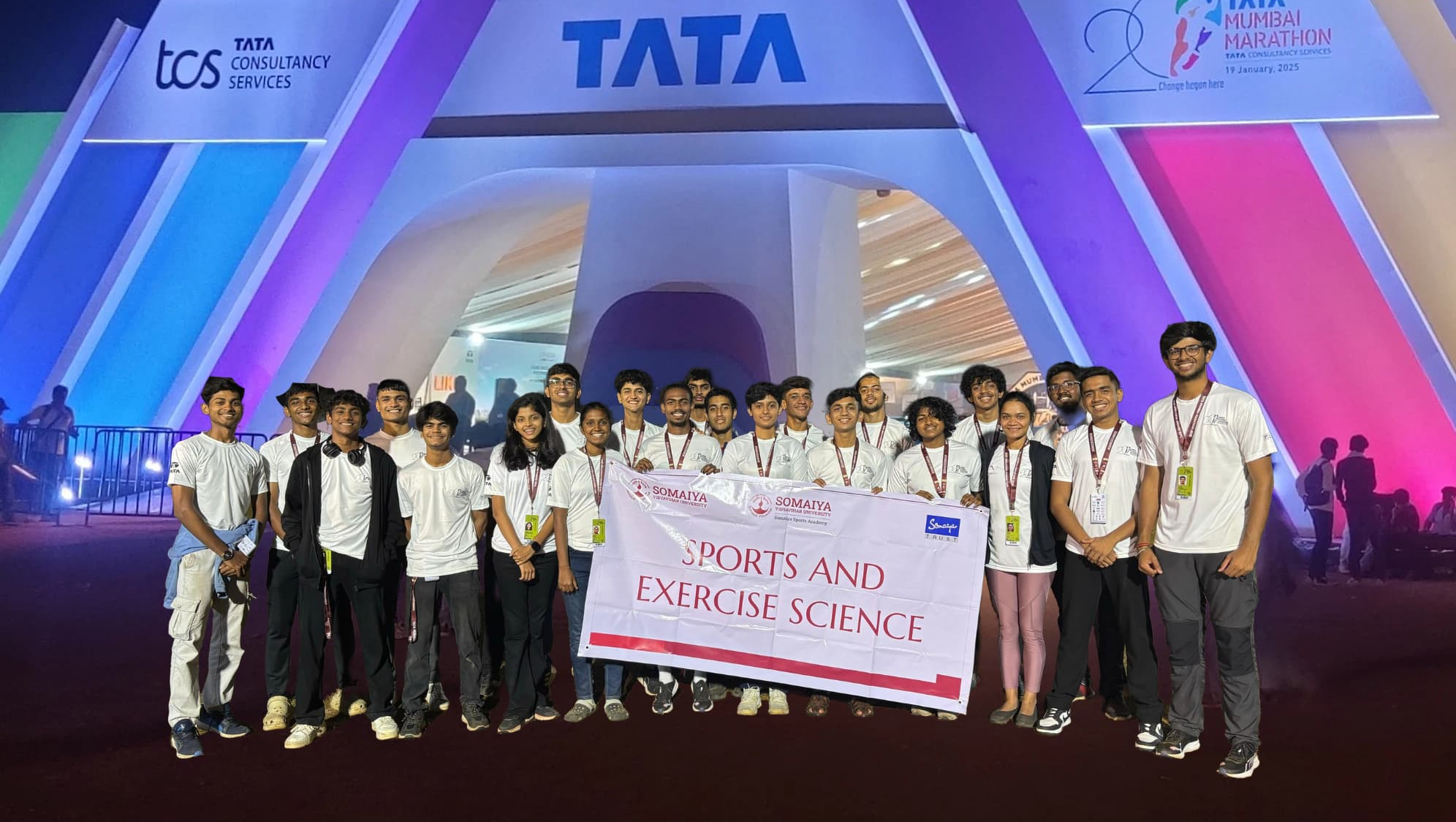 2025-01-18 08:23:00  Somaiya Sports Science Students Gain Practical Experience at Tata Mumbai Marathon 2025