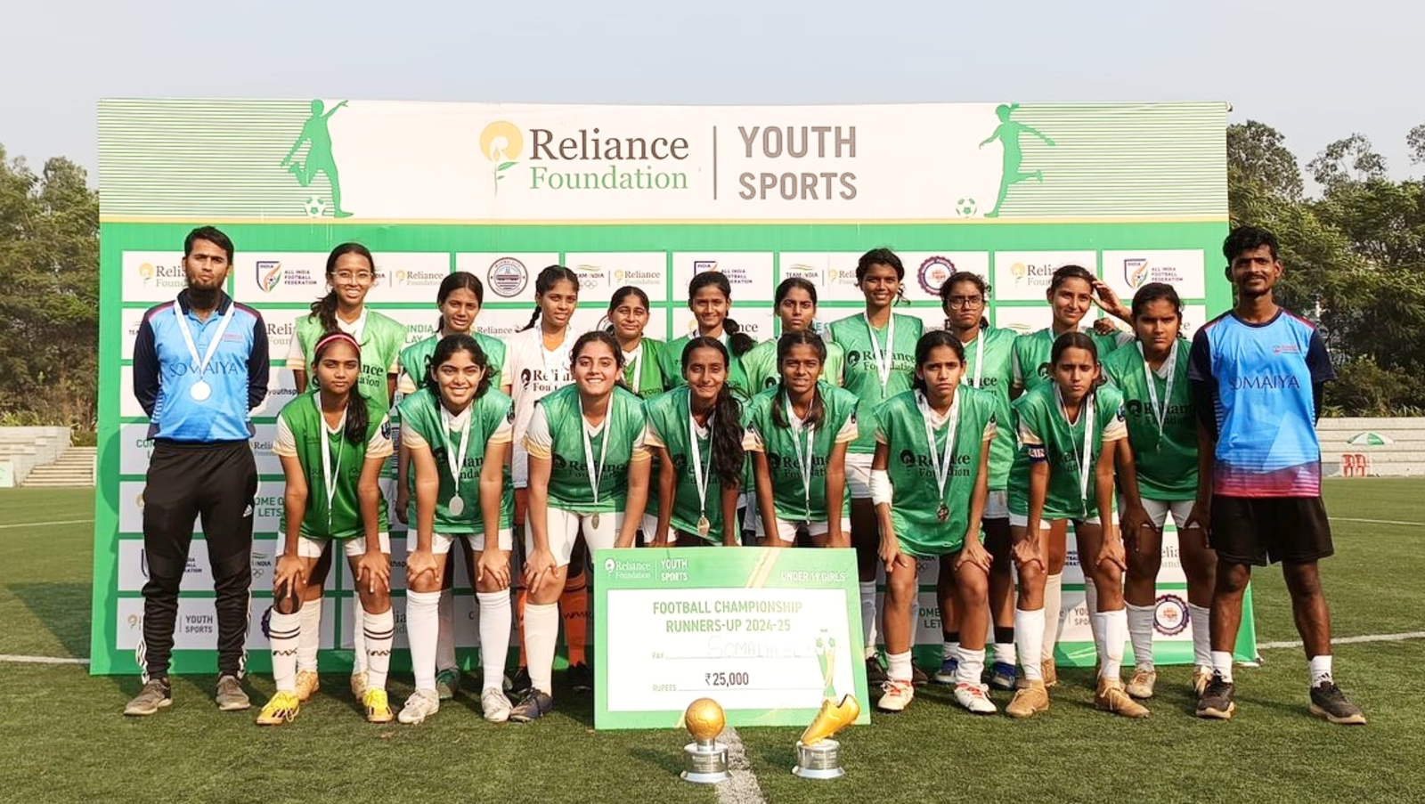 2025-02-08 16:41:00  Somaiya FC Finishes as Runners-Up at RFYS U-19 Tournament, Fatima Khan Wins Golden Ball